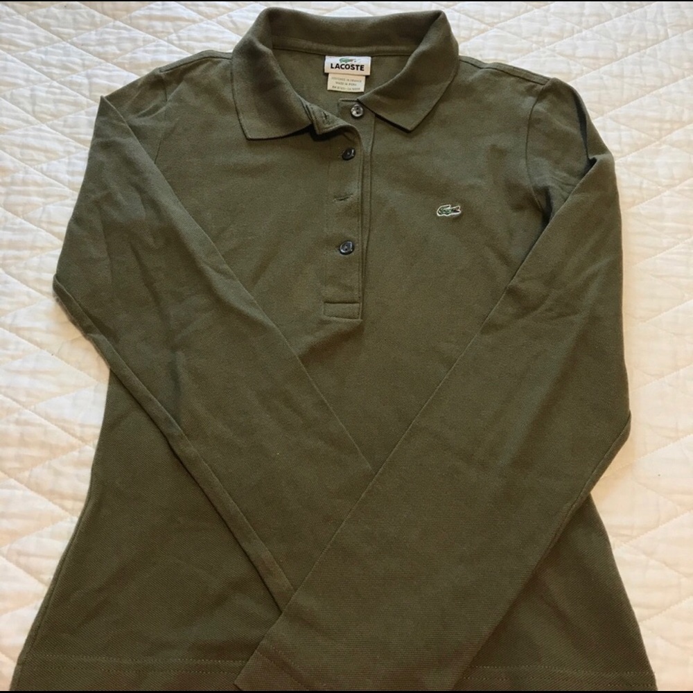 Gorgeous Lacoste long sleeve polo
